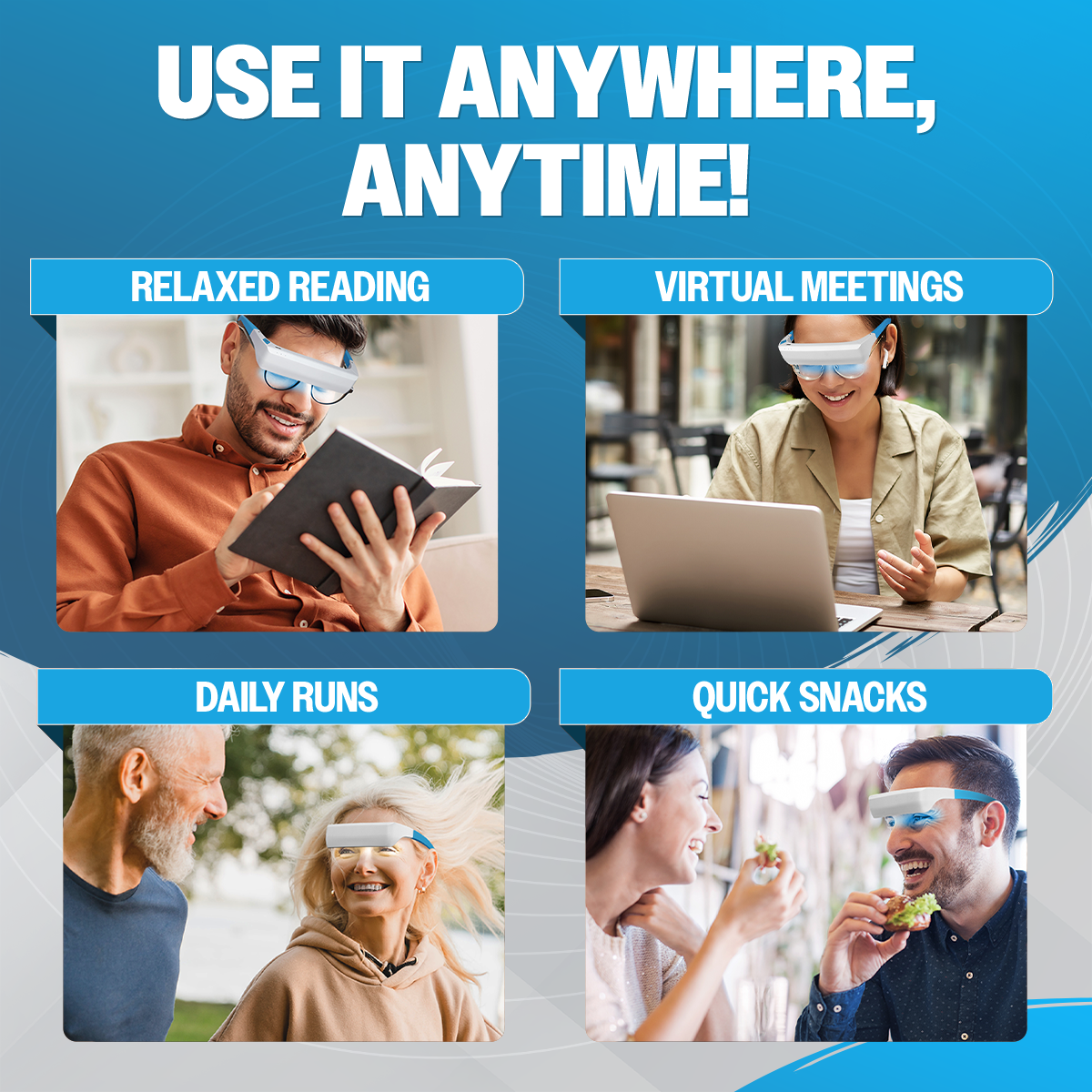 Dual Blue Light Therapy Glasses