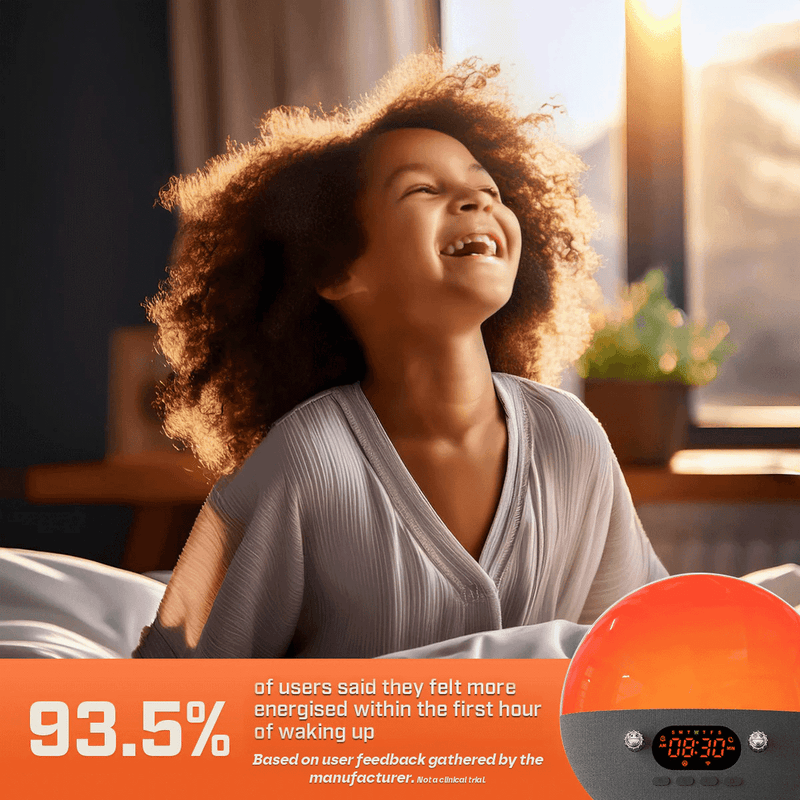 Smart Wake Up Sunrise Alarm Clock Pro